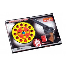 Игрушечный пистолет с мишенью Edison Giocattoli Target Game 28см 8-зарядный (485/22)