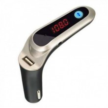 FM-трансмиттер G6+ Bluetooth USB AUX MicroSD модулятор Silver (785X)