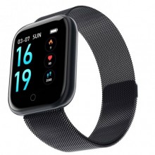 Умный Фитнес Браслет Smart Band T80 Тонометр, Пульсометр, Шагометр, + браслет, Черный (1517X)