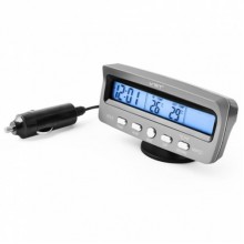 Авточасы VST 7045V Plus многофункциональный (серый)