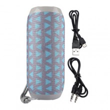 Bluetooth-колонка UBL TG117 с радио и защитой от брызг (голубой с серым)