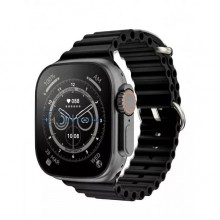 Умные смарт-часы Smart Watch GS8 Plus Ultra, голосовой вызов, шагомер, тонометр, пульсометр, оксиметр, режим мульти-спорт, функция голосового помощника, украинский язык, для мужчин и женщин, чёрный (001438769).