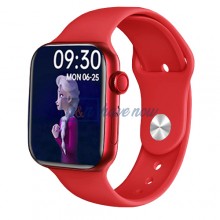 Умные смарт-часы Smart Watch i12, голосовой вызов, пульсометр, тонометр, оксиметр, шагомер, режим спорт, для мужчин и женщин, красный (001438637)
