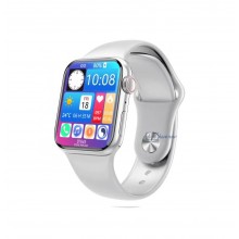 Умные смарт часы, Smart Watch Series 7 M7 MINI PLUS, голосовой вызов, оксиметр, пульсометр, шагомер, тонометр, режим спорт, для женщин, серебро (001438699)