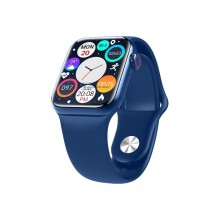 Умные смарт часы, Smart Watch Series 7 M7 MINI PLUS, голосовой вызов, оксиметр, пульсометр, шагомер, тонометр, режим спорт, для женщин, синий (001438698)