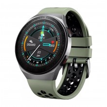 Смарт-часы Smart Watch Т3-Plus Голосовой вызов, Тонометр, Пульсоксиметр, подключение  Bluetooth гарнитуры, встроенная память 8 ГБ, Оливковый (Т3-0194386)