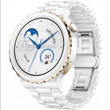 Умные часы Smart Watch GT3 Pro Ceramic, голосовой помощник, голосовой вызов, оксиметр, пульсометр, тонометр, режим спорт, прогноз погоды, для женщин, белые (001438749).