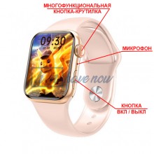 Умные смарт-часы, Smart Watch Series 6 M26 PLUS, голосовой вызов, оксиметр, пульсометр, шагомер, тонометр, режим спорт, для мужчин и женщин, золотой (001438644)