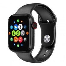 Умные Фитнес-часы Smart Watch T 800, Голосовой вызов, Температура тела, Тонометр, Пульсометр, Шагометр, Оксиметр, черный(SW-438660)