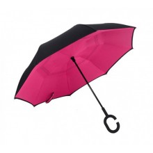 Зонт наоборот up-brella розовый (601818)
