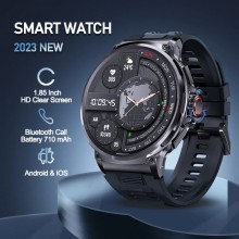 Умные смарт-часы Smart Watch W 96 голосовой вызов шагомер тонометр пульсометр украинский язык Titanium (001438799)